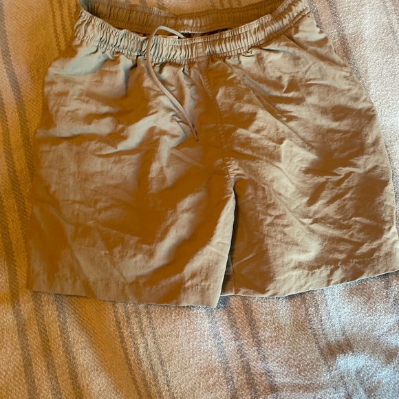 Aritzia Tna High Waist Beige Shorts - Picture 6 of 8